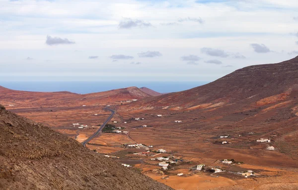 Śródlądowych północnej części wyspy Fuerteventura, Wyspy Kanaryjskie — Zdjęcie stockowe