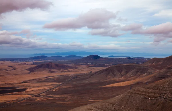 Binnenland noorden Fuerteventura, Canarische eilanden — Stockfoto