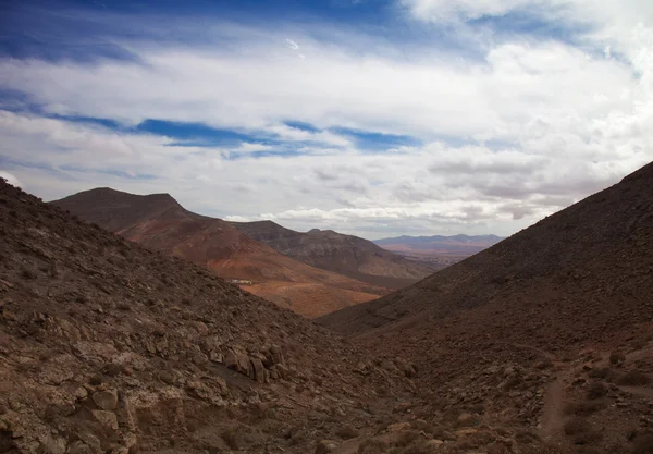 Ve vnitrozemí severní části ostrova Fuerteventura, Kanárské ostrovy — Stock fotografie