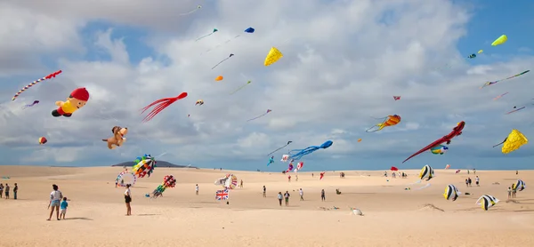 FUERTEVENTURA, ESPANHA - NOVEMBRO 08: Os espectadores assistem a partir do groun — Fotografia de Stock