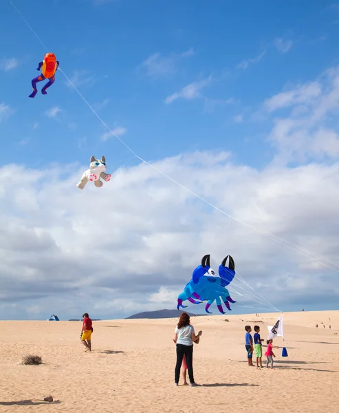 Fuerteventura, spanien - november 08: zuschauer schauen von der groun aus zu — Stockfoto