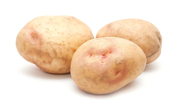 Batatas de olho rosa cruas — Fotografia de Stock