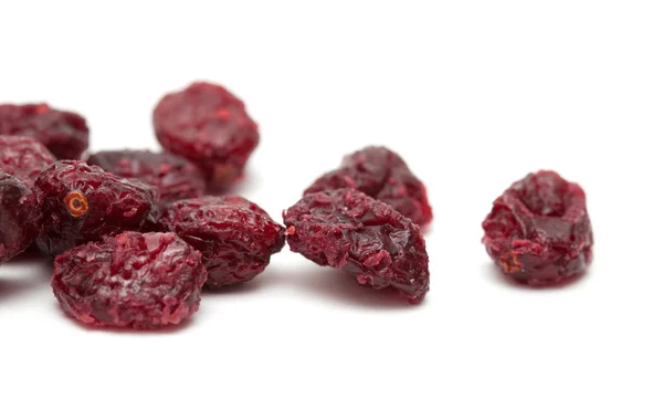 Cranberry seco isolado em branco — Fotografia de Stock