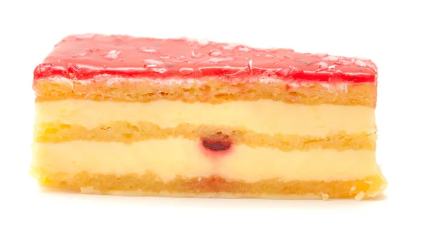 Gâteau de couche de fraise et crème — Photo