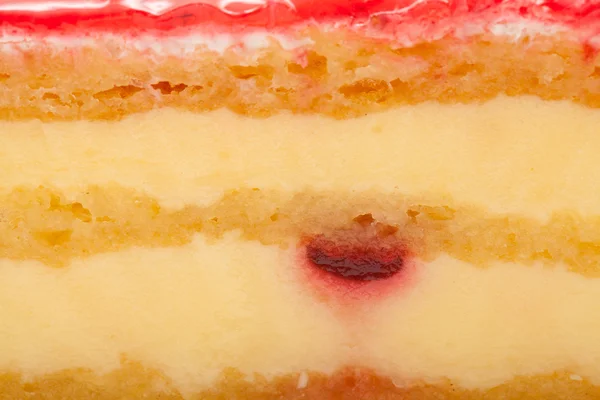 Torta strato di fragole e panna — Foto Stock