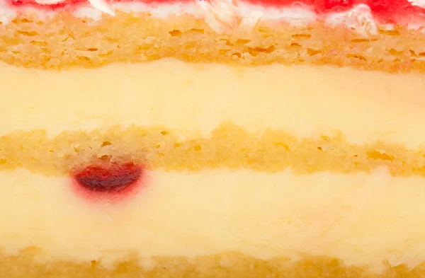 Gâteau de couche de fraise et crème — Photo