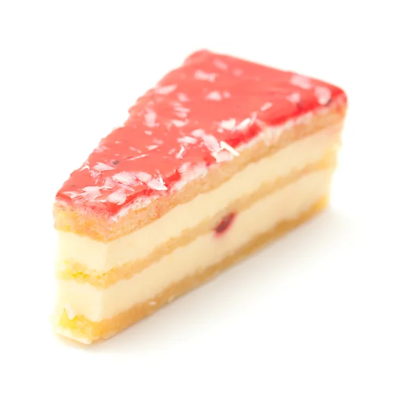 Erdbeer-Sahne-Kuchen — Stockfoto