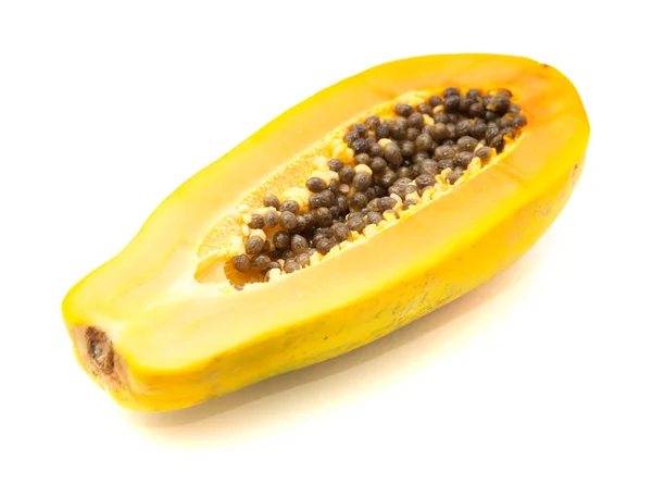 Papaya fuit isolato su sfondo bianco — Foto Stock