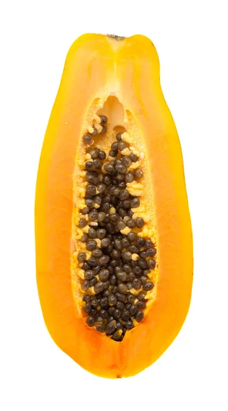 Papaya fuit isoleret på hvid backgound - Stock-foto
