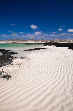 Fuerteventura, sakinleştirmek kum