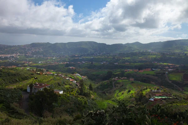 Inland Gran Canaria, view towards central mountains — Stock Photo, Image