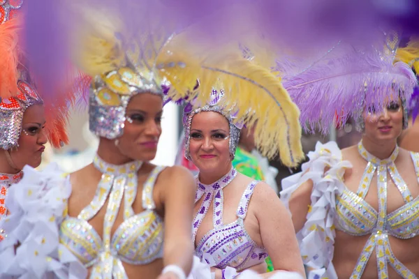 Las Palmas belangrijkste carnival parade — Stockfoto