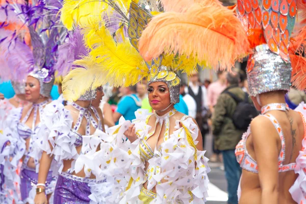 Las Palmas belangrijkste carnival parade — Stockfoto