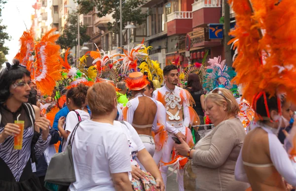 Las Palmas основні карнавальна шоу — стокове фото
