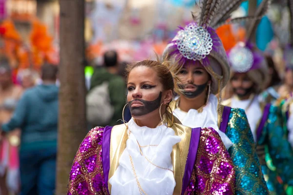 Las Palmas belangrijkste carnival parade — Stockfoto