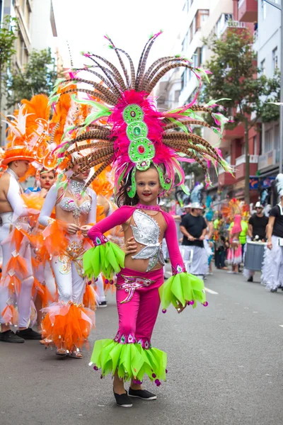 Las Palmas största karneval parad — Stockfoto