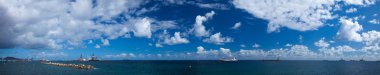Las Palmas de Gran Canaria panoramik çekim sularda
