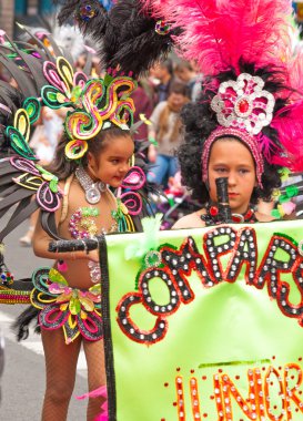 Las Palmas de Gran Canaria çocuklar karnaval geçit 2015