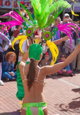 Las Palmas de Gran Canaria Beach karnaval 2015 geçit üzerinde Las
