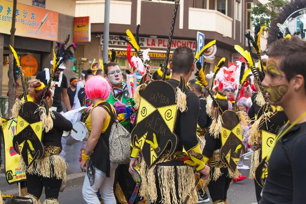 Las Palmas belangrijkste carnival parade — Stockfoto