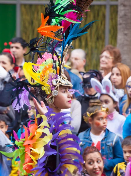 Las Palmas de Gran Canaria dzieci karnawałowa parada 2015 — Zdjęcie stockowe