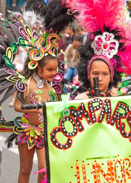 Las Palmas de Gran Canaria kinderen carnival parade 2015 — Stockfoto