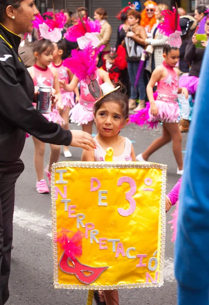 Las Palmas de Gran Canaria Karnevalsumzug für Kinder 2015 — Stockfoto