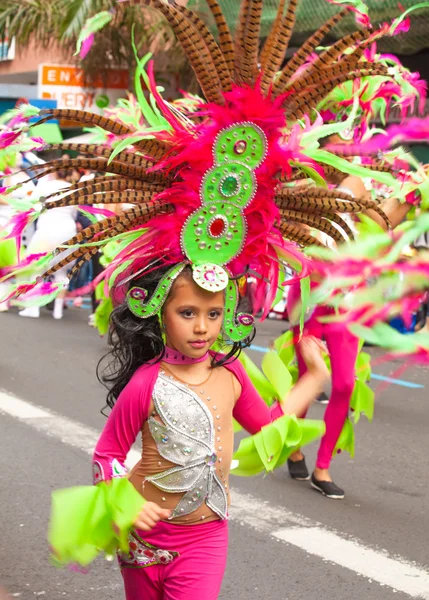 Las Palmas de Gran Canaria Karnevalsumzug für Kinder 2015 — Stockfoto