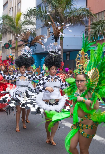 Las Palmas de Gran Canaria dzieci karnawałowa parada 2015 — Zdjęcie stockowe