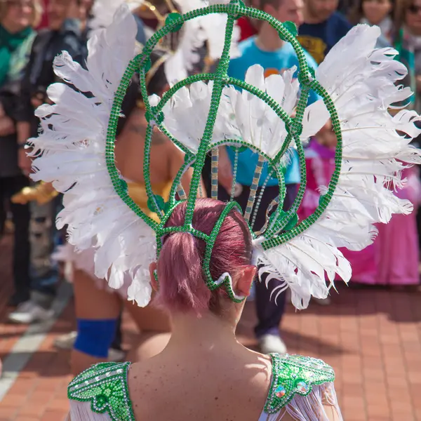 Las Palmas de Gran Canaria strand carnaval 2015 parade op de Las — Stockfoto