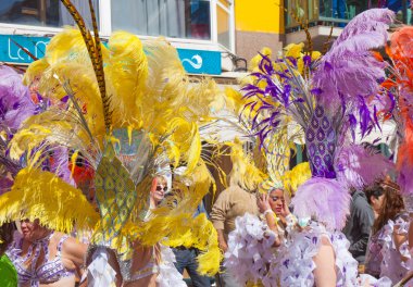 Las Palmas de Gran Canaria Beach karnaval 2015 geçit üzerinde Las