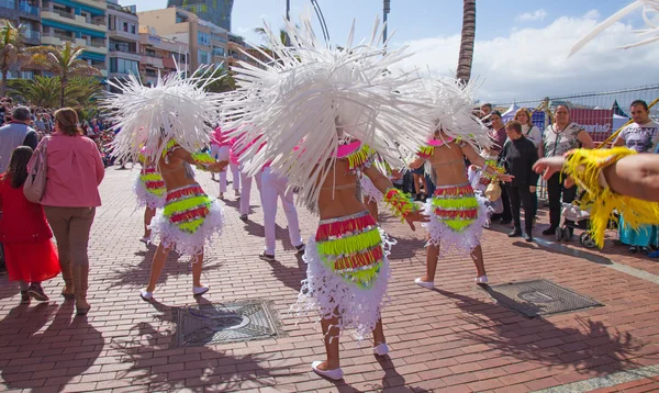 Las Palmas de Gran Canaria Strandkarneval 2015 Parade auf der Las Palmas — Stockfoto