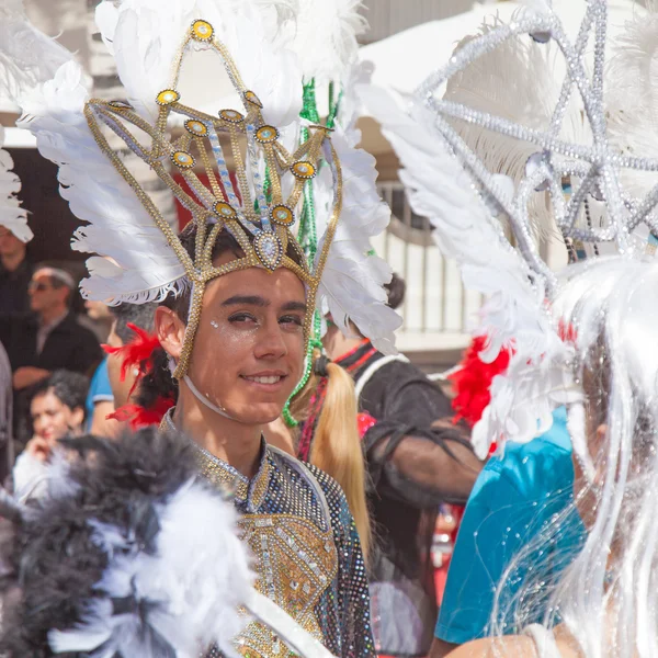 Las Palmas de Gran Canaria strand carnaval 2015 parade op de Las — Stockfoto