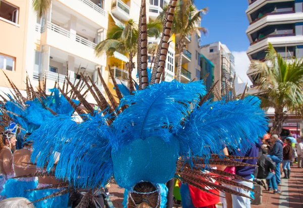 Las Palmas de Gran Canaria Beach carnival 2015 parade on the Las — Stock Photo, Image