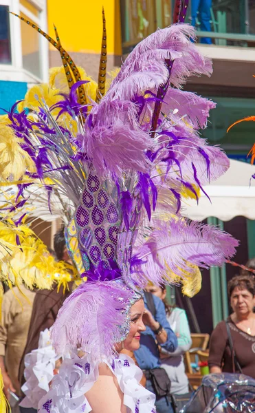 Las Palmas de Gran Canaria strand carnaval 2015 parade op de Las — Stockfoto