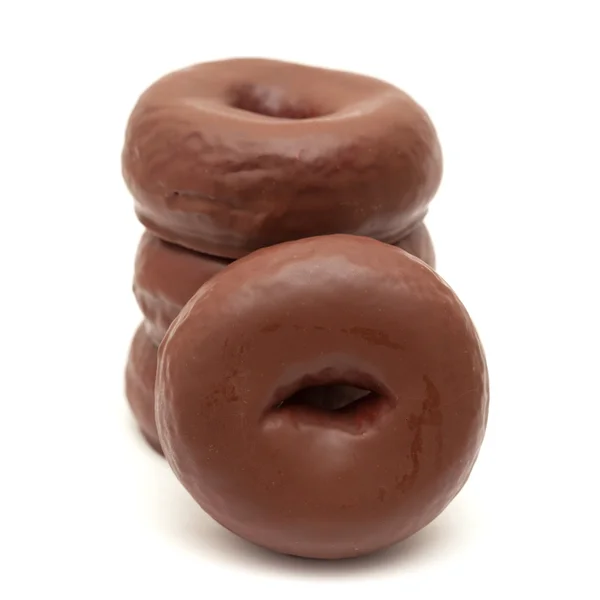 Schokolade glasierte Donut — Stockfoto