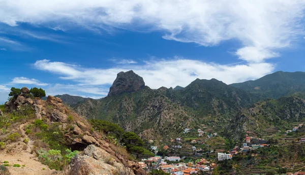 La Gomera, pueblo de Vallehermoso — Foto de Stock