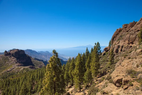 Gran Canaria, aproximação a Roque Nublo — Fotografia de Stock