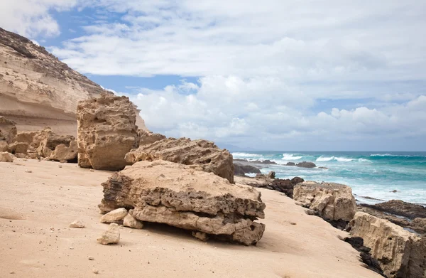 Fuerteventura, Kanarieöarna, västra kusten av Jandia — Stockfoto