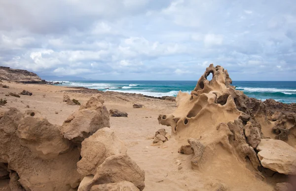 Fuerteventura, Canary Islands, west coast of Jandia — Stock Photo, Image