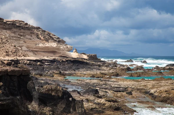 Fuerteventura, Kanarya Adaları, Batı Sahili Jandia — Stok fotoğraf