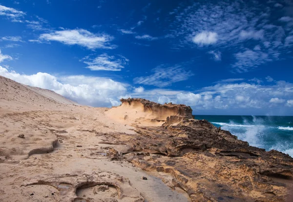 Fuerteventura, Canarische eilanden, west kust van Jandia — Stockfoto