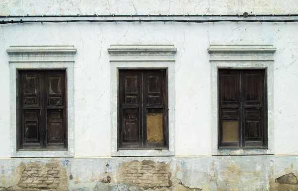 Oude blauwe muur — Stockfoto