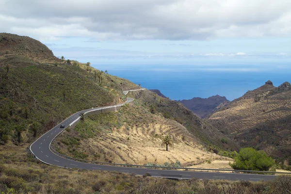 La Gomera, Islas Canarias, vista hacia la costa sur — Foto de Stock