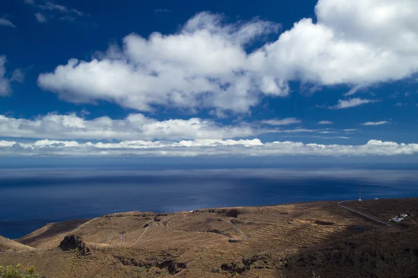 La Gomera, Canary islands, view towards south coast — Stock Photo, Image