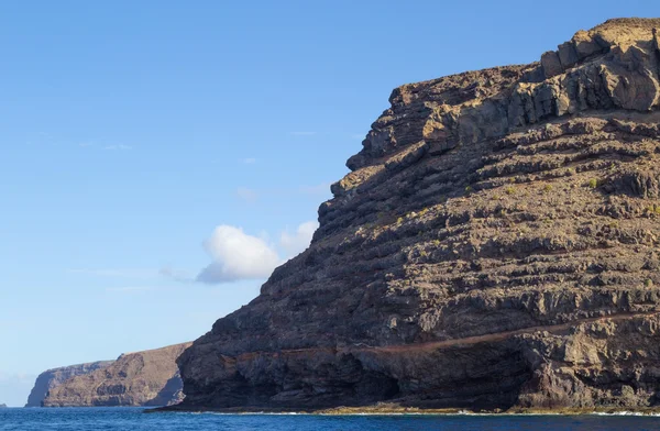 라 Gomera, 카나리아 제도, 가파른 웨스트 코스트 — 스톡 사진