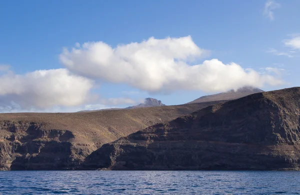 La Gomera, Kanarische Inseln, steile Westküste — Stockfoto