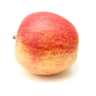 izole kırmızı ve sarı elmalar