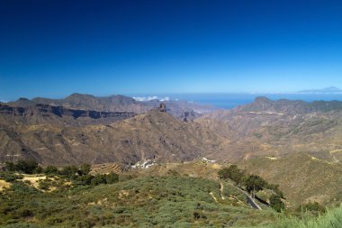 Gran Canaria, Caldera de Tejeda, sabah ışık