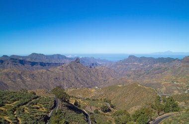 Gran Canaria, Caldera de Tejeda, sabah ışık